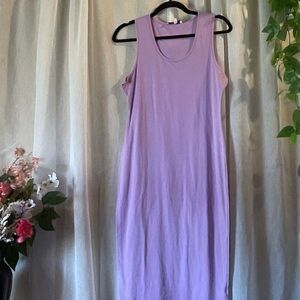 Chic Lavender Midi Dress